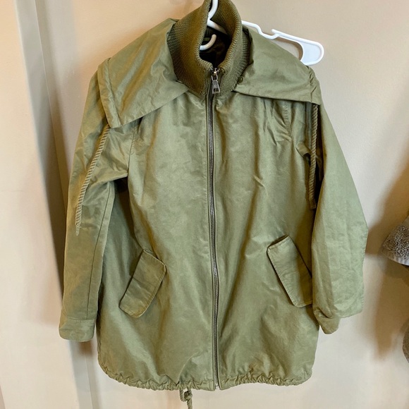 XS Sam Edelman faux fur collar a-line anorak coat - Picture 7 of 7